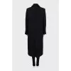 Black button down coat