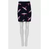 Wool and cashmere pencil skirt