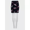 Wool and cashmere pencil skirt