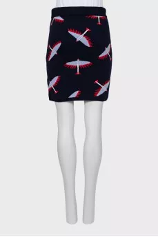 Wool and cashmere pencil skirt