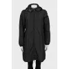 A-line windbreaker with hood