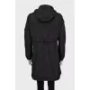 A-line windbreaker with hood
