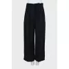 Black high waist palazzo pants
