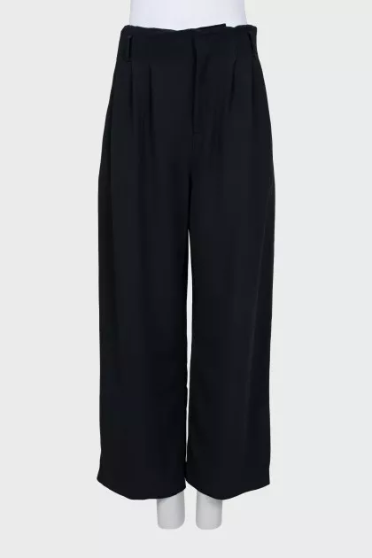 Black high waist palazzo pants