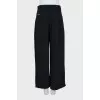 Black high waist palazzo pants