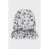 Knitted hat with lurex
