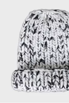 Knitted hat with lurex
