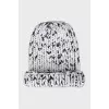 Knitted hat with lurex