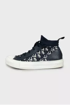 Sneakers in the signature Walk'n'Dior print