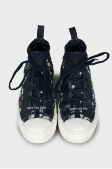 Sneakers in the signature Walk'n'Dior print