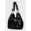 Patent Leather Hobo Bag