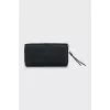 Leather wallet with embossed print