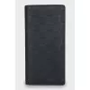 Men's wallet with branded embossed leather