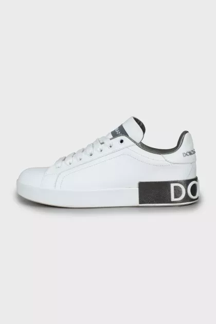 Leather sneakers Portofino with brand logo