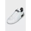 Leather sneakers Portofino with brand logo
