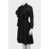 Fitted dress with bow
