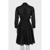 Fitted dress with bow