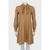 A-line dress with tie