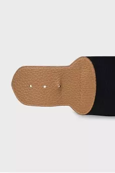 Elastic waistband with silver buckle