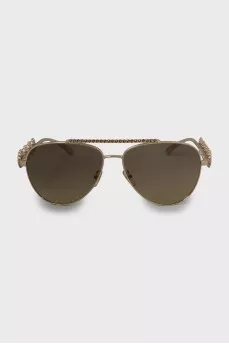 Gold Aviator Sunglasses