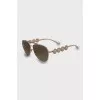 Gold Aviator Sunglasses