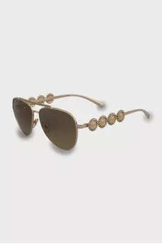 Gold Aviator Sunglasses