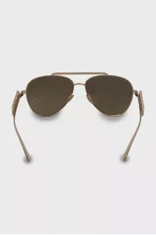 Gold Aviator Sunglasses