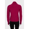 Pink jacket with quilted inserts
