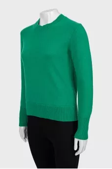 Green cashmere sweater