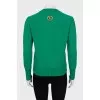 Green cashmere sweater