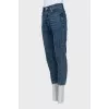 Cropped tapered jeans