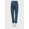 Cropped tapered jeans