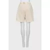 Shorts with elastic waistband and embroidered logo