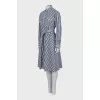 Striped Print Shirt Dress