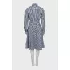 Striped Print Shirt Dress