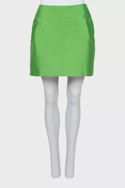 Fitted skirt with pockets