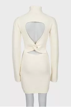 Bodycon dress with open back