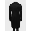 Single-breasted coat in black