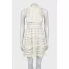 Mesh dress with ruffles