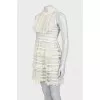 Mesh dress with ruffles