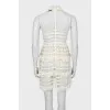 Mesh dress with ruffles