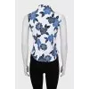 Fitted vest with print