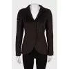 Long pile wool jacket
