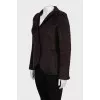Long pile wool jacket
