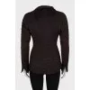 Long pile wool jacket