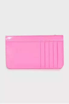 Leather wallet with tag