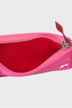 Leather wallet with tag