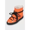 Patent leather ugg boots with laces