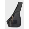 Textile crossbody bag