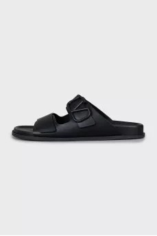 Men's leather flip flops